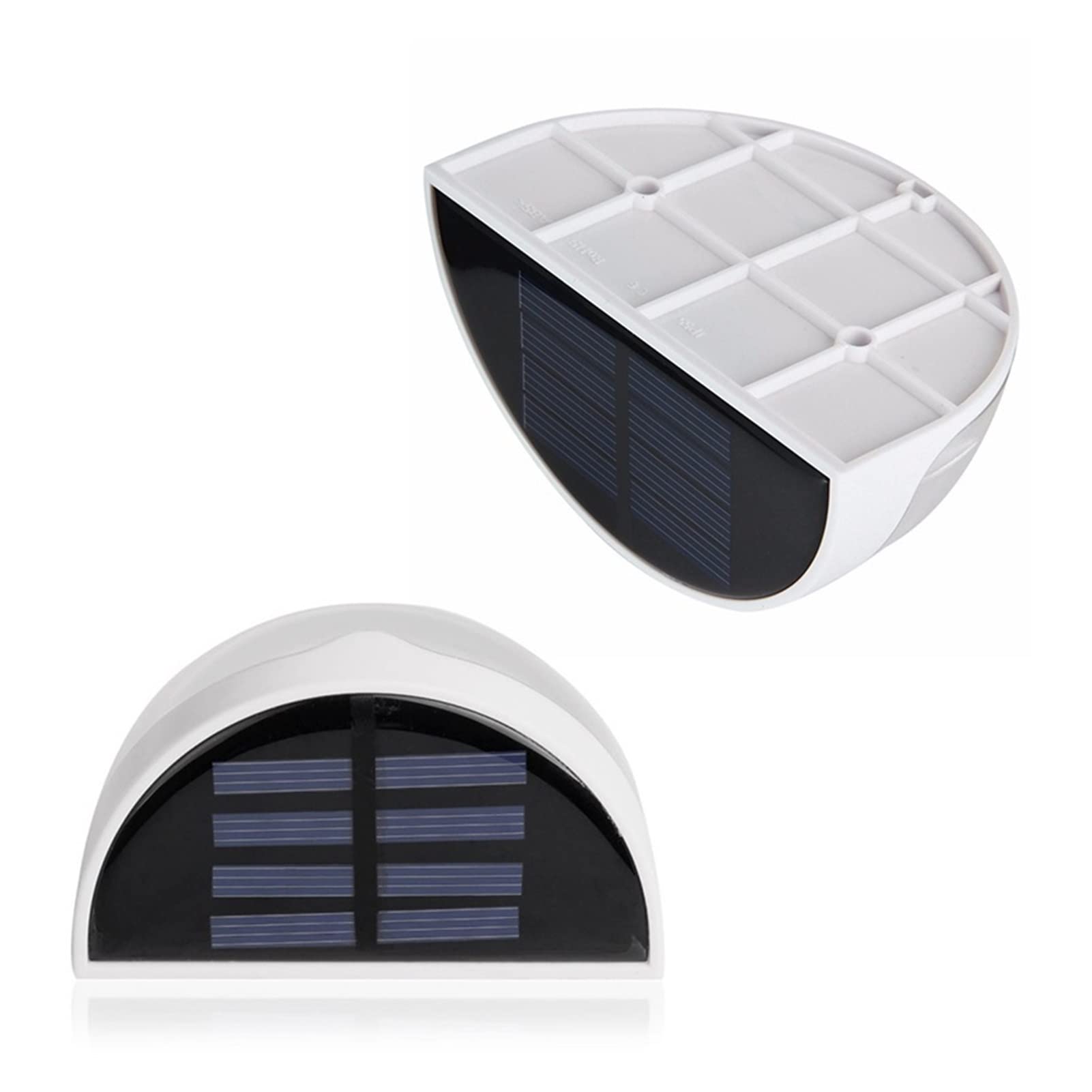 QIAOMO N760B 6-LED Solar Powered Outdoor Wall Light - Waterproof, White Light, Energy Efficient for Garden, Patio, Pathway, and Yard Lighting