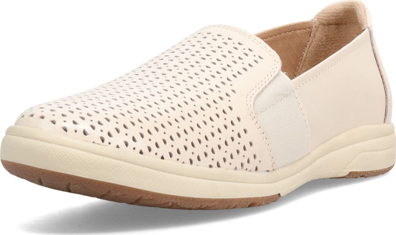 Earth Origins Women's Elin Slip-Resistant Slip-On Sneakers - Comfortable Casual Shoes for Walking, Work & Everyday Wear