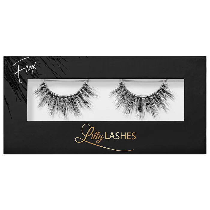 3D Faux Mink Reusable False Eyelashes - Natural Looking Fake Lashes for Daily Wear & Special Occasions - Lilly Lashes for Eye Makeup Enhancement