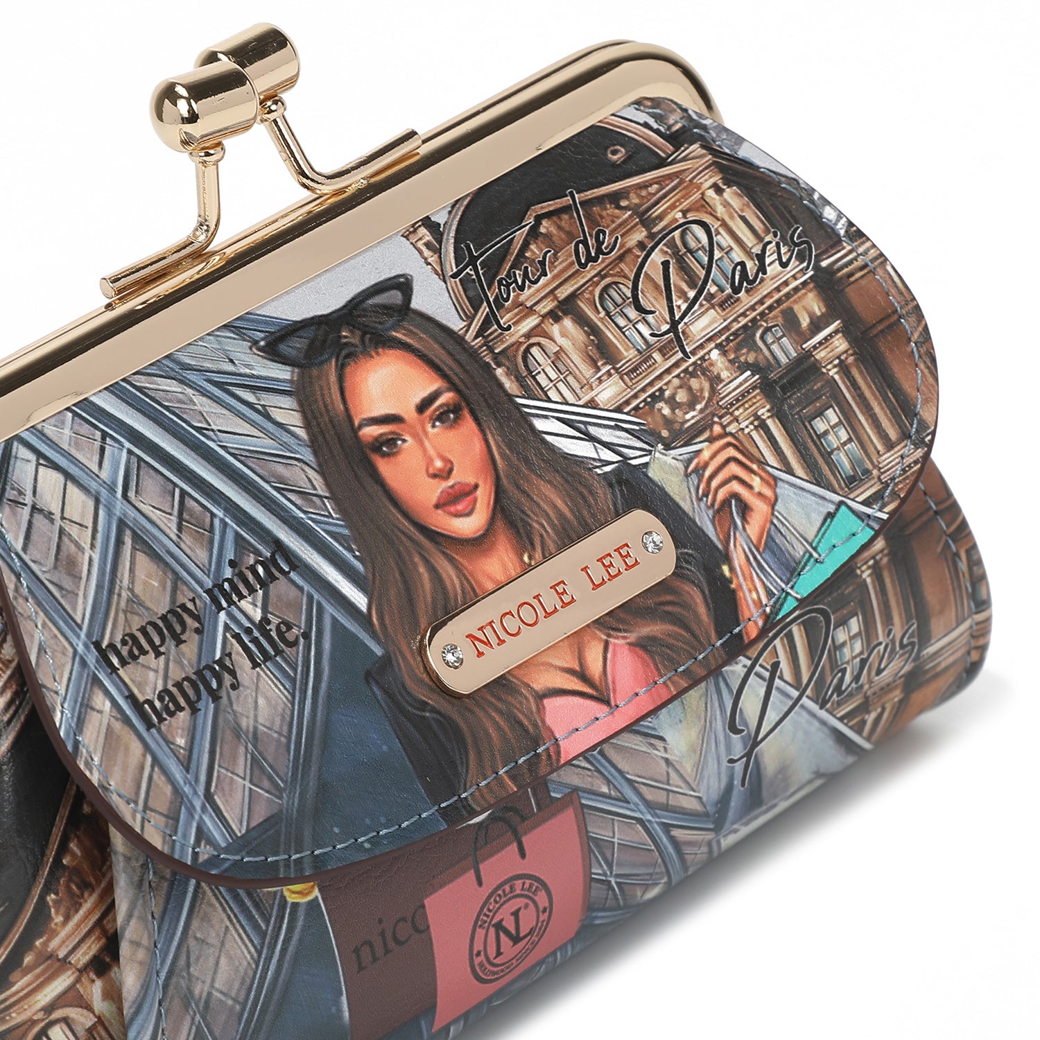 Sadie Mini Coin Purse - Small Leather Wallet for Women, Compact RFID Blocking Card Holder - Perfect for Travel, Shopping & Everyday Use