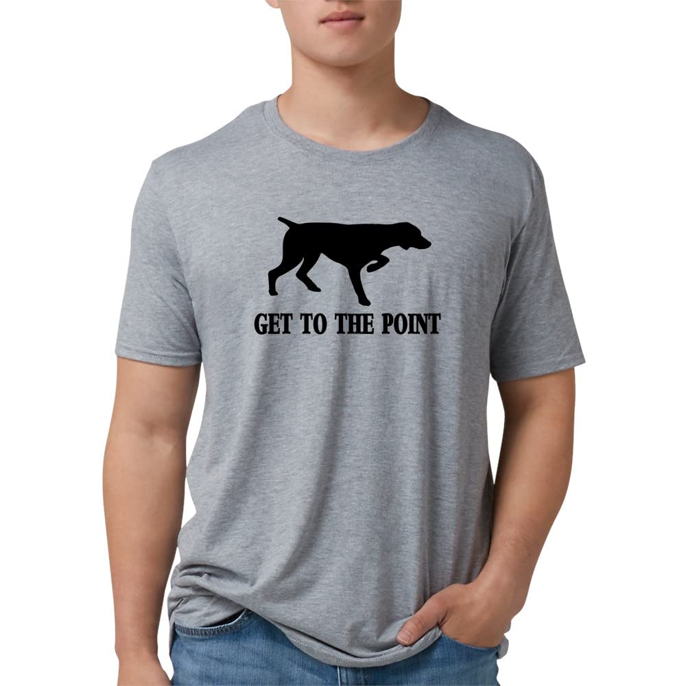 GET to The Point Funny Sarcastic Tri-Blend T-Shirt | Soft Lightweight Tee for Men & Women | Perfect for Casual Wear, Gifts & Office Humor