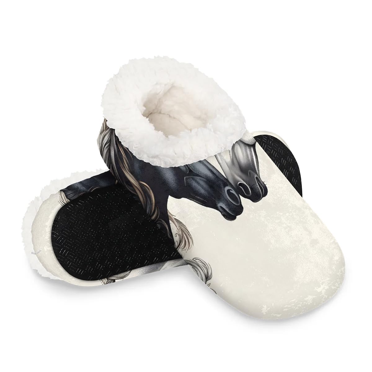 Comfortable Closed Back Slippers for Women & Men - Warm Fuzzy House Shoes for Indoor & Outdoor Use - Perfect for Winter, Lounging at Home, and Quick Outdoor Errands