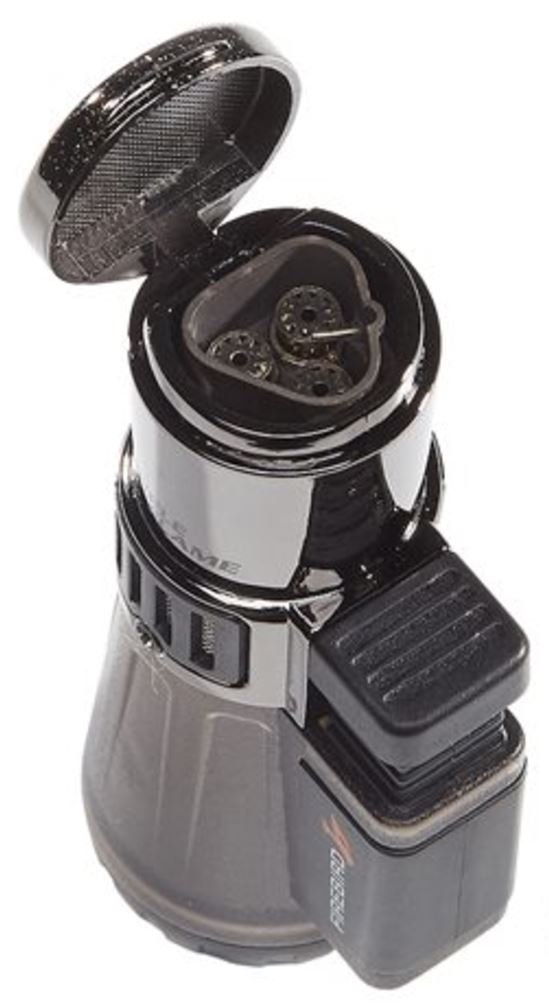 Colibri Firebird Afterburner Triple Torch Lighter with Warranty - Premium Butane Lighter for Cigars, Outdoor Camping & BBQ Grilling