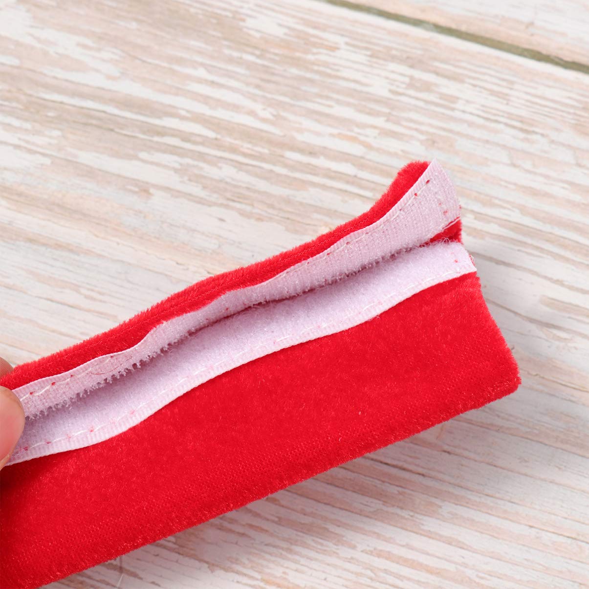 VOSAREA 2-Pack Non-Slip Refrigerator Door Handle Covers - Anti-Skid Kitchen Appliance Protectors for Fridge, Microwave & Dishwasher (Red) - Perfect for Home Kitchen Safety & Grip Enhancement