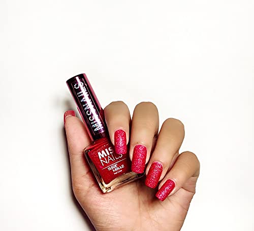 Miss Nails Sugar Matte Nail Polish SM 07 Sugar Apple - Long Lasting Vegan Nail Lacquer for Gel-Like Finish | Perfect for Fall Nail Art, DIY Manicures & Special Occasions
