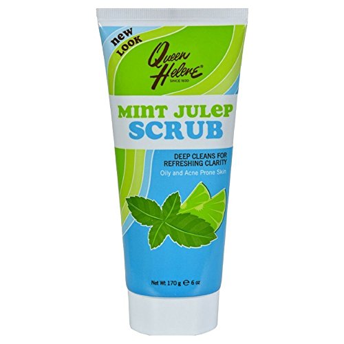 Queen Helene Mint Julep Facial Scrub - Deep Cleansing Exfoliator for Acne & Blackheads - Natural Face Scrub for Oily & Combination Skin - Perfect for Daily Skincare Routine & Spa Day at Home