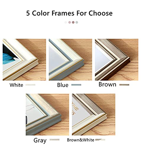 Custom Photo Frames - Personalized Picture Frames with Your Photos - Unique Wall Art & Thoughtful Gift for Girlfriend, Wife, or Family - Tabletop Display for Home, Office Decor - Free Photo Printing Included