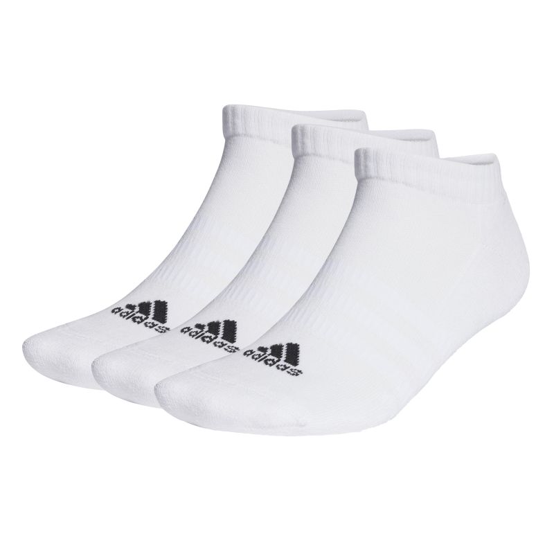 Adidas 3-Pack Cushioned Low Cut Athletic Socks for Men & Women - Running, Gym, Workout, Everyday Comfort