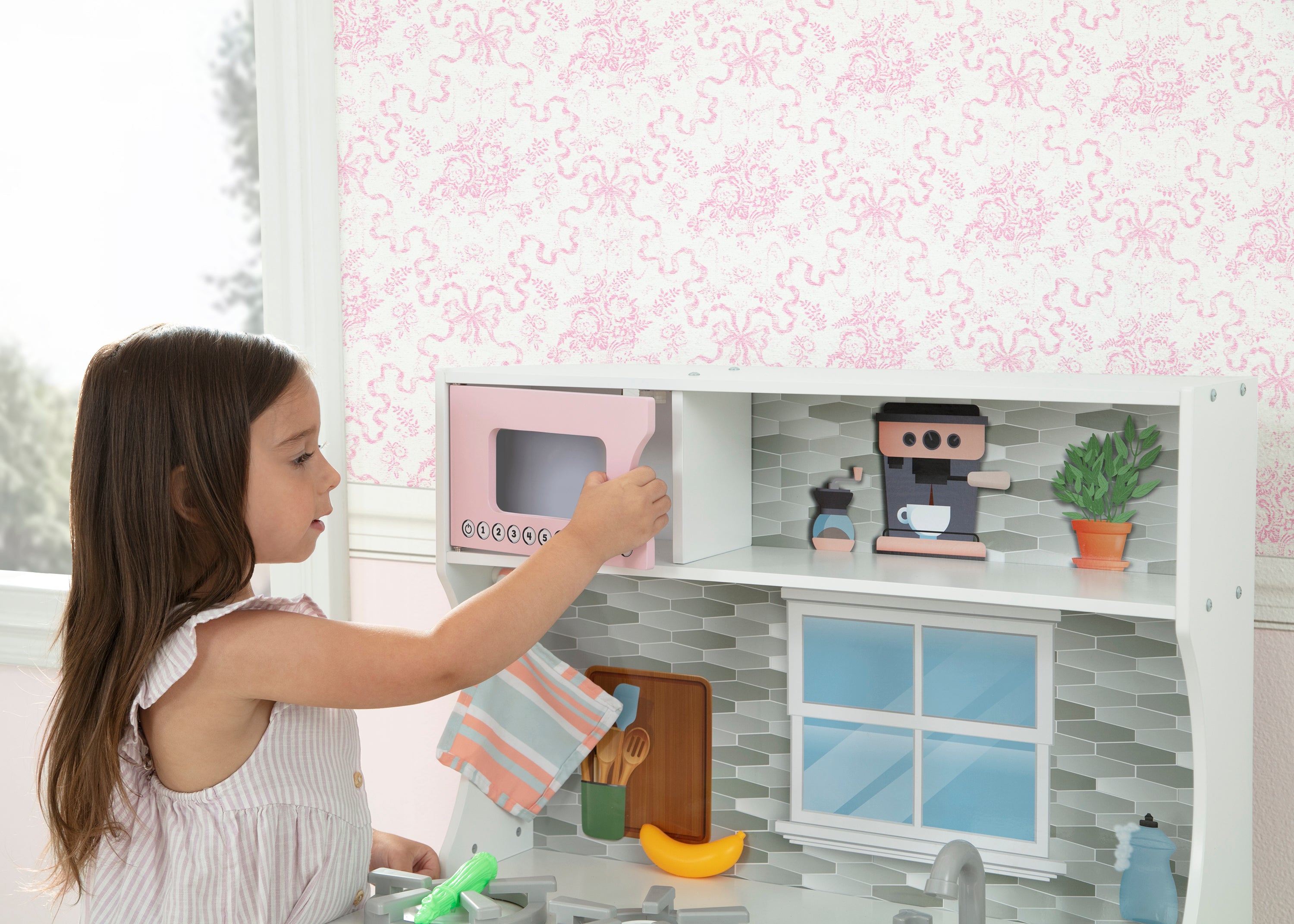 Tiny Chef Play Kitchen Set - Wooden Pretend Cooking Toy for Kids Ages 3-6 | Interactive Learning & Role Play for Preschoolers | Perfect for Birthday Gifts & Indoor Playtime