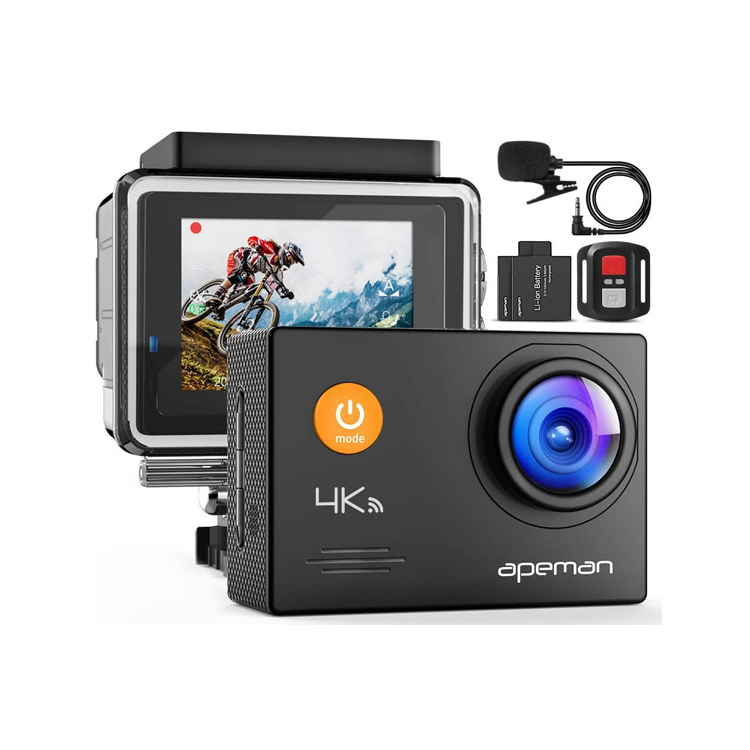 Apeman A79 4K Ultra HD Waterproof Action Camera 16MP - Underwater Sports, Diving, Surfing & Adventure Recording