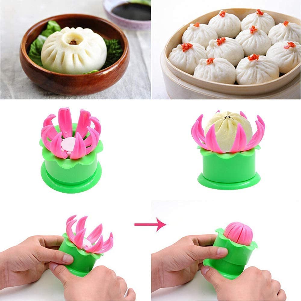 Nobilea Fast Momos Dumpling Maker - Plastic Dough Press Mold for Homemade Momos, Wontons & Dumplings | Perfect for Asian Cooking, Party Snacks & Quick Meals
