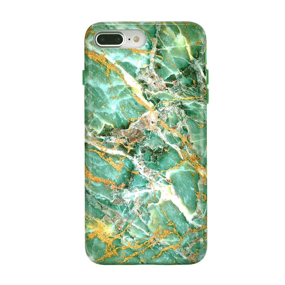 Premium Green Emerald Marble iPhone Case - Durable Protective Cover for iPhone [Model] - Stylish & Trendy Design for Everyday Use, Work & Travel