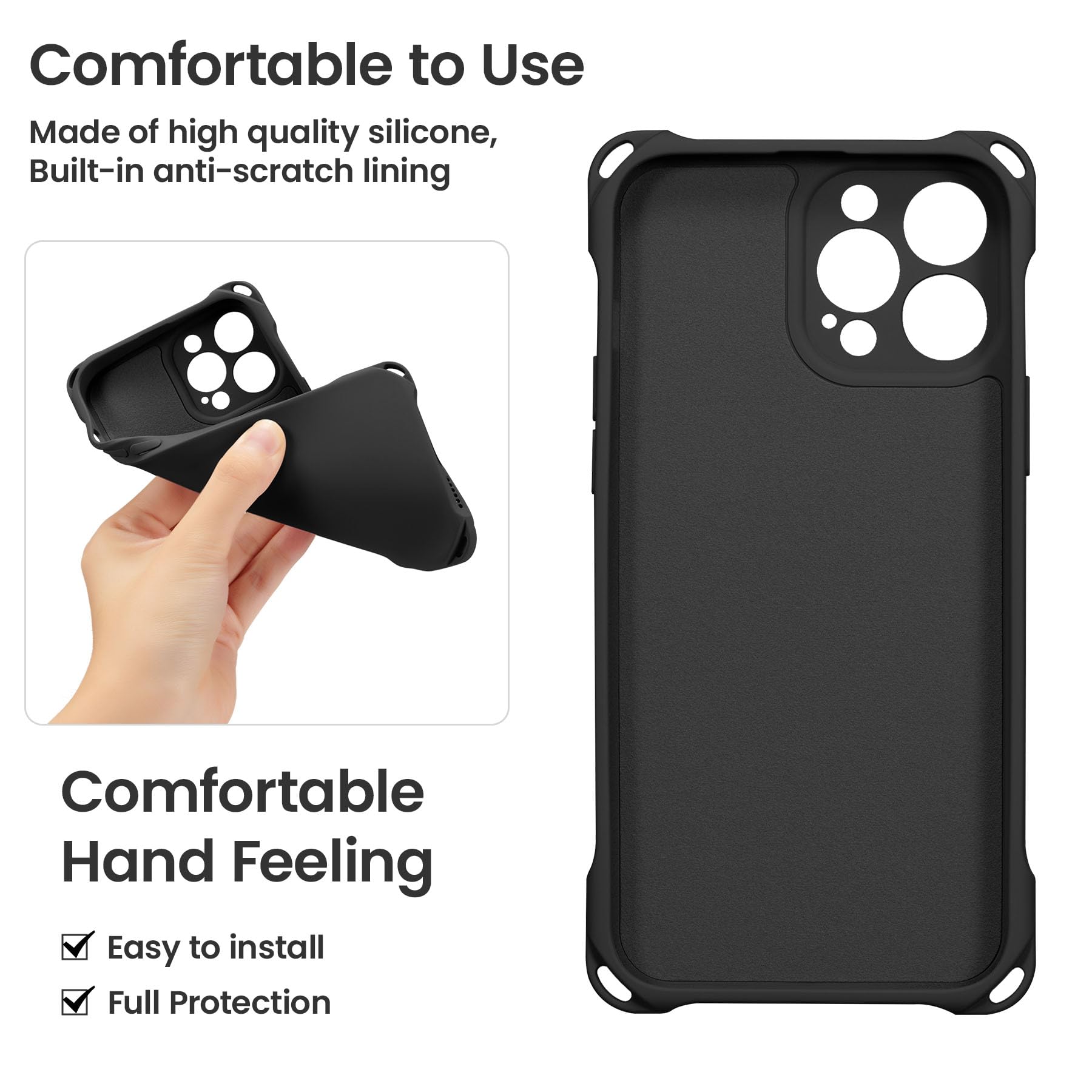 ZCDAYE iPhone 16 Pro Max Case with Adjustable Crossbody Lanyard - Soft Silicone Shockproof Cover for 6.9