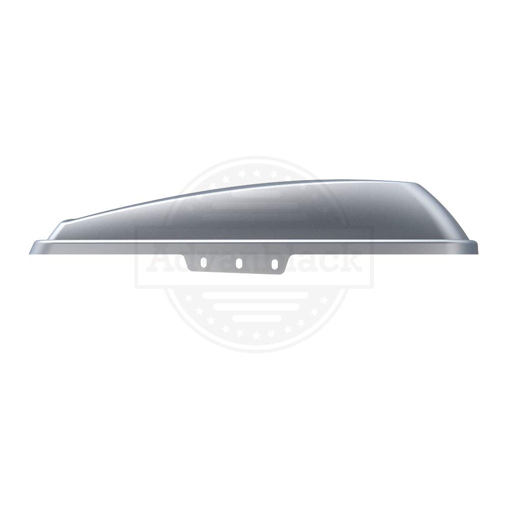 Moto Onfire Saddlebag Lids for Harley Touring Street Glide & Road Glide Special (2014-2020) - Barracuda Silver Denim - Durable Motorcycle Accessories for Long Rides & Custom Upgrades