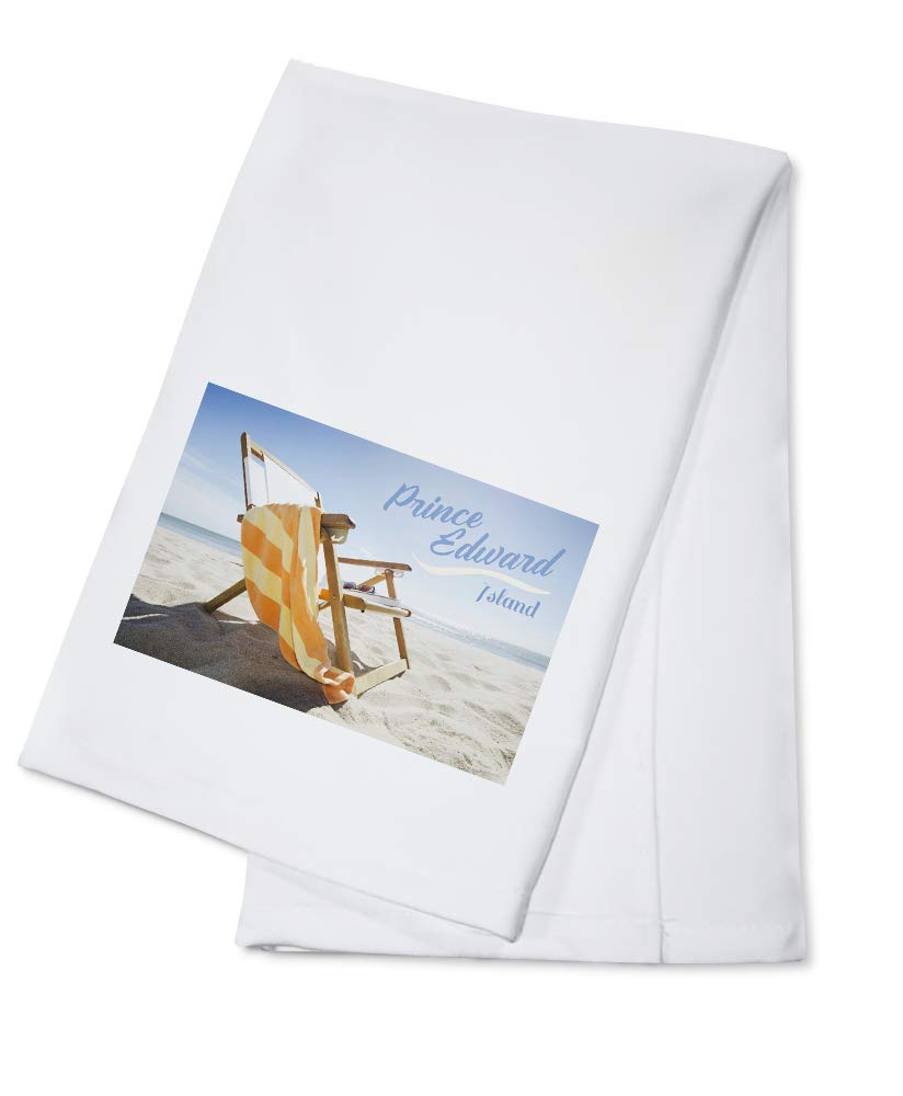 Premium Folding Beach Chair from Prince Edward Island, Canada - 100% Cotton Tea Towel & Decorative Hand Towel for Kitchen & Home | Perfect for Picnics, Camping & Beach Outings