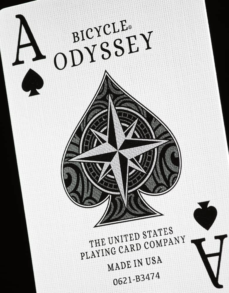 Odyssey Bicycle Playing Cards - Premium Poker Cards for Magic Tricks, Card Games & Collectibles - Perfect for Poker Nights, Magic Shows & Gifts