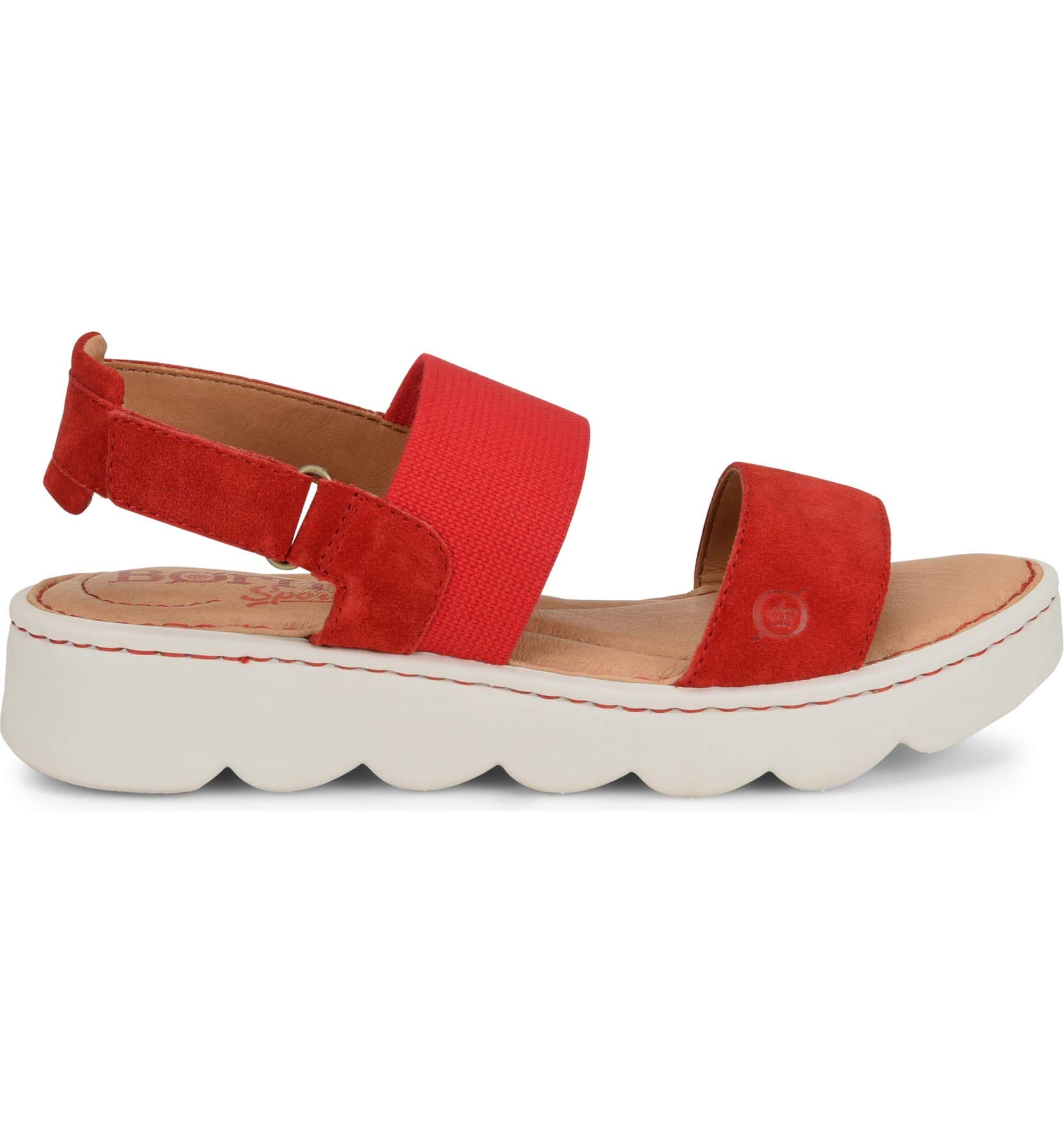 BORN Women's Patriotic Red Kiss Sneakers - Comfortable Casual Walking Shoes for Women | Perfect for 4th of July, Independence Day & Patriotic Events