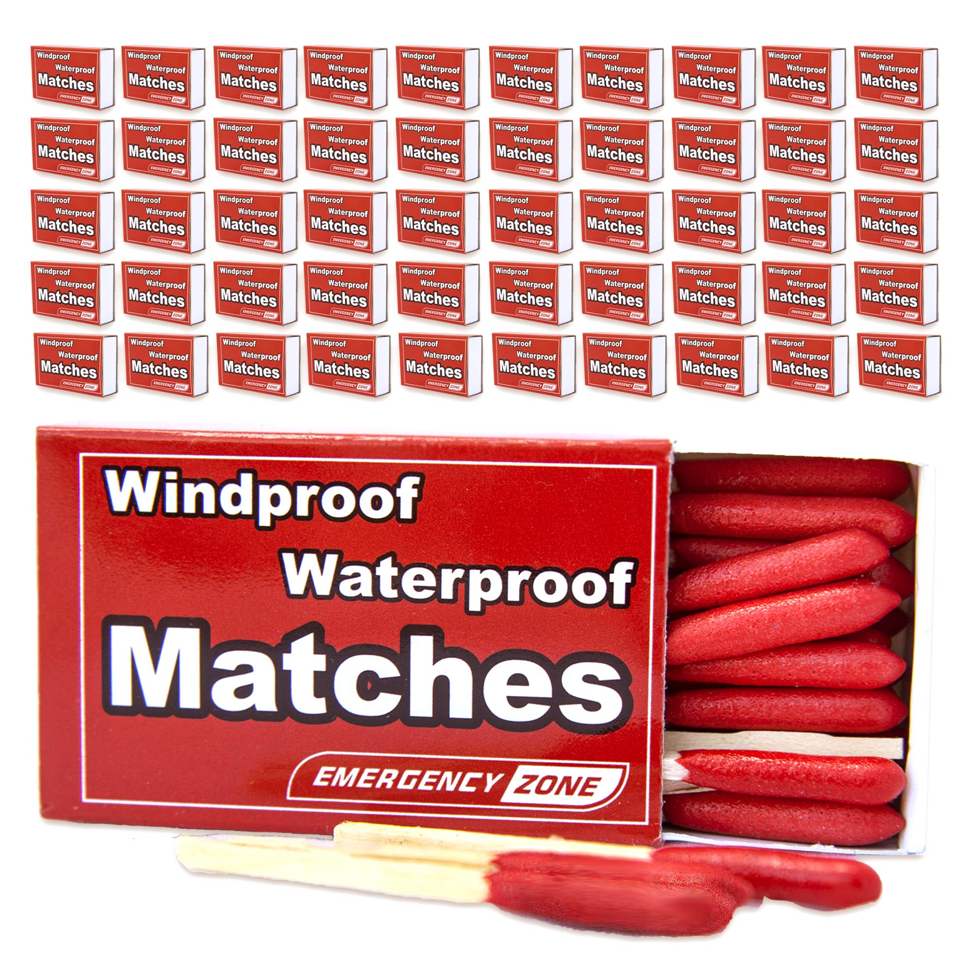 Waterproof & Stormproof Matches - All-Weather Survival Matches for Camping, Hiking, Emergency Kits & Outdoor Adventures