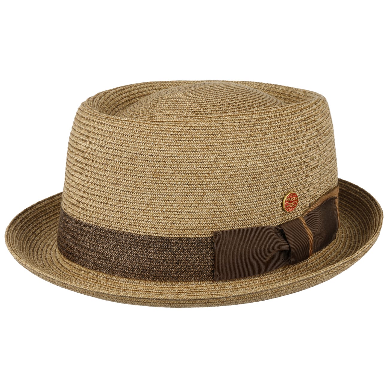 Stylish Mayser Gareth Classic Pork Pie Straw Hat for Men & Women - Perfect for Summer Outfits, Beach Vacations, and Outdoor Events