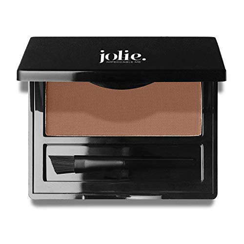 Jolie Brush on Brow Pressed Eyebrow Powder - Auburn | Long-Lasting, Natural-Looking Brows | Perfect for Everyday Makeup & Special Occasions