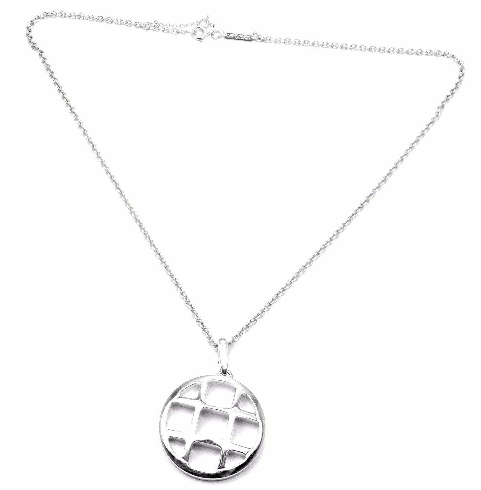 Authentic Cartier 18k White Gold Pasha Large Pendant Chain Necklace for Women - Luxury Gift for Anniversary, Birthday & Special Occasions
