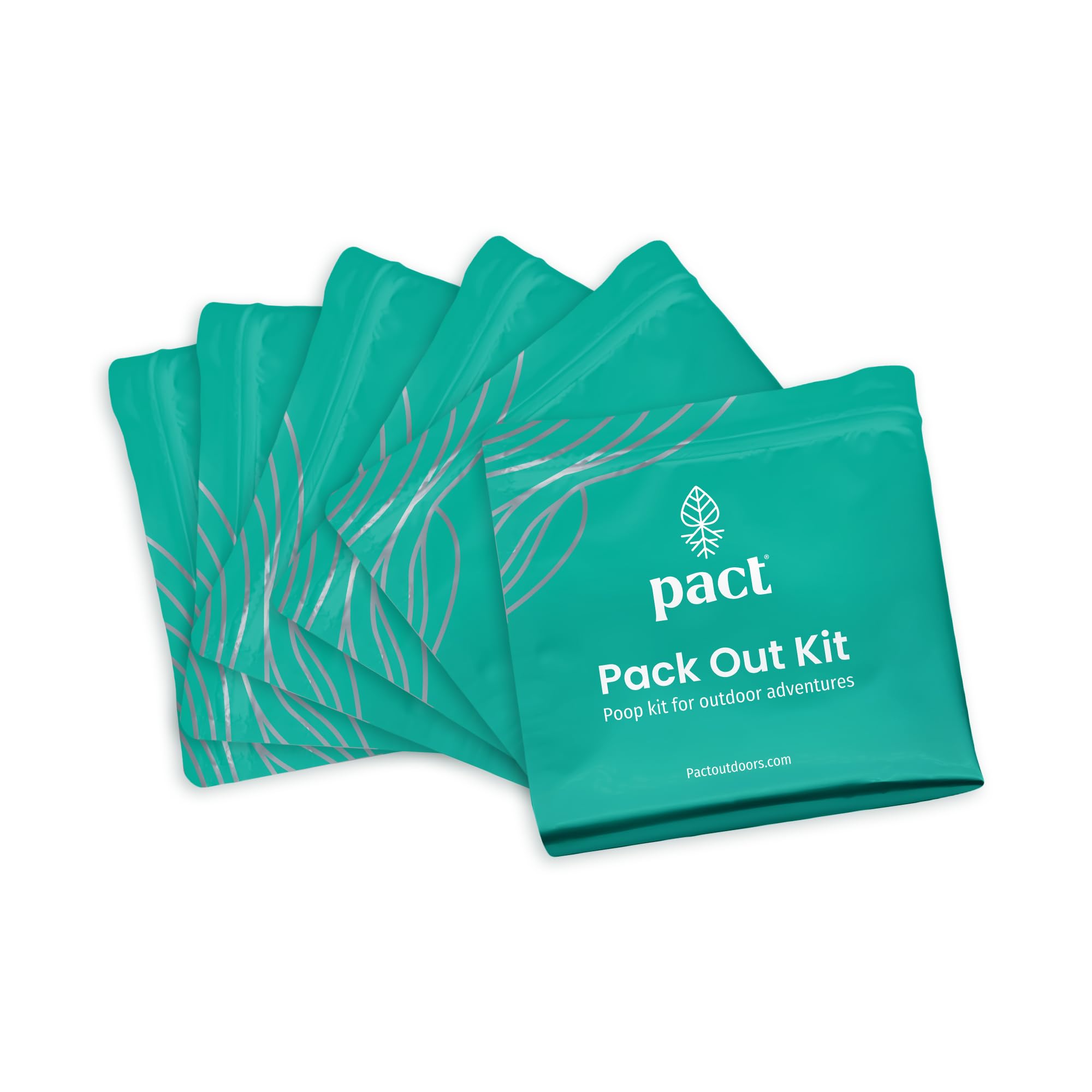 **PACT Pack Out Kit - Portable Camping Toilet Kit with Wet Wipes, Odor-Proof Disposal Bags, Hand Wipes & Waste Powder | Ideal for Camping, Hiking, Backpacking & Outdoor Adventures**