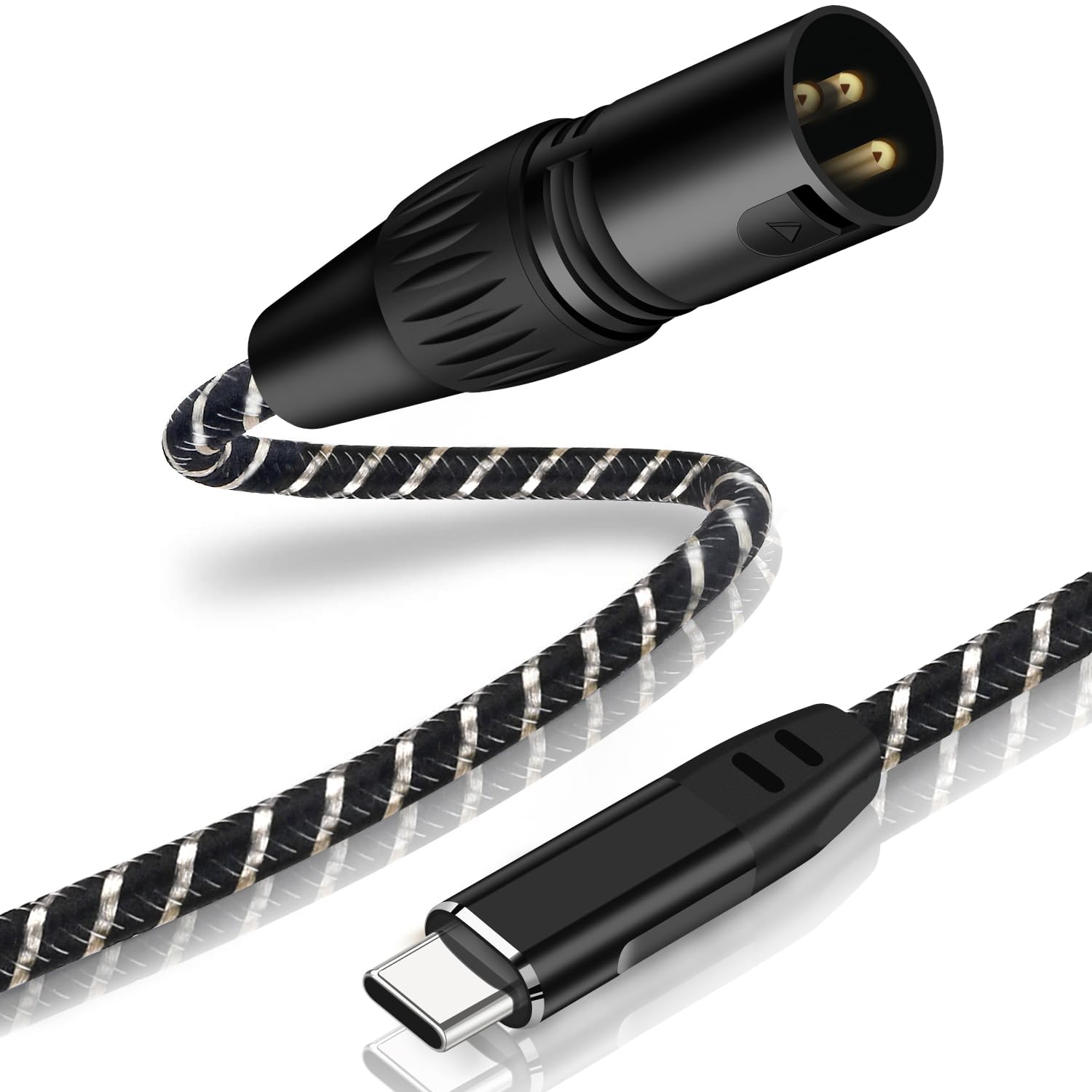 Premium USB C to XLR Cable 6.6ft - XLR Male to USB Type C Adapter Converter for Professional Audio - Perfect for Amplifiers, Speakers, Mixer Consoles - Ideal for Studio Recording, Live Performances & DJ Equipment