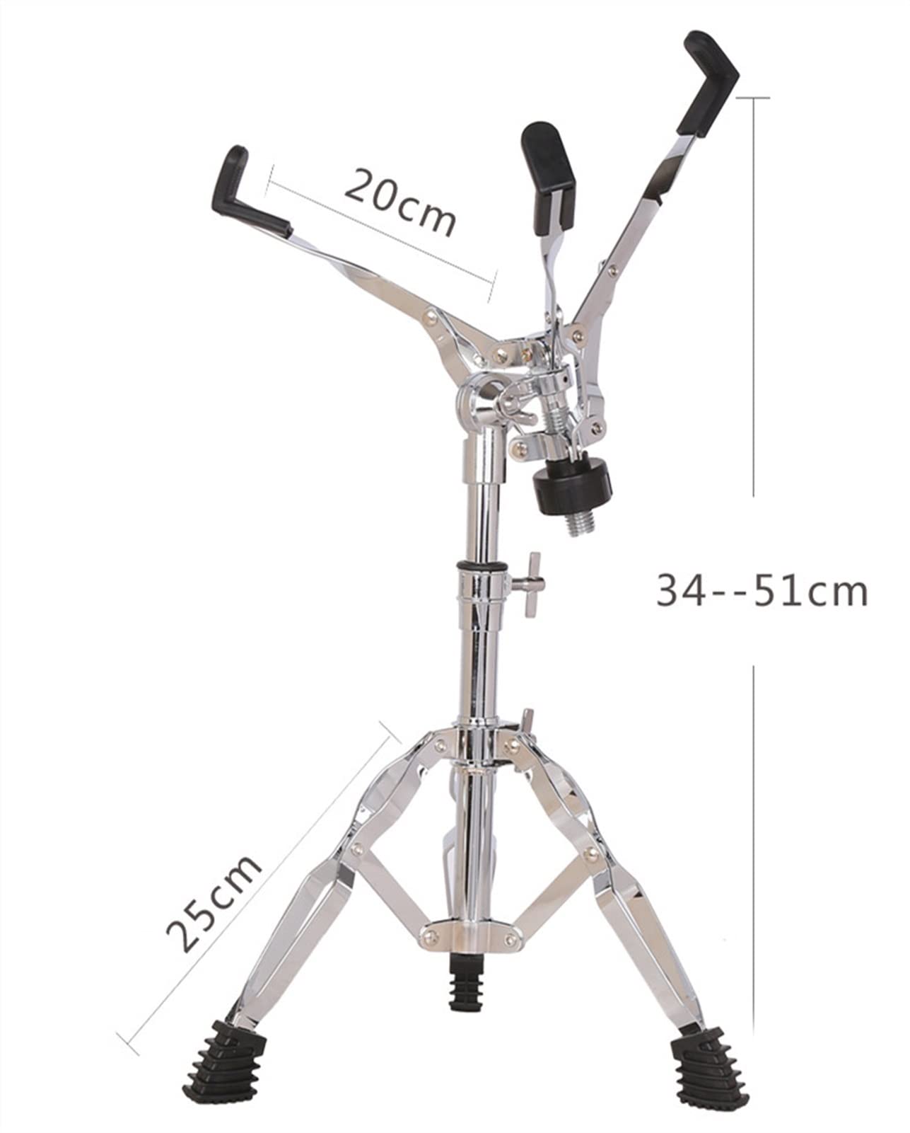 Professional Double-Leg Snare Drum Stand with Adjustable Height - Heavy Duty Drum Rack for Practice & Performance - Perfect for Drummers, Studios & Live Shows