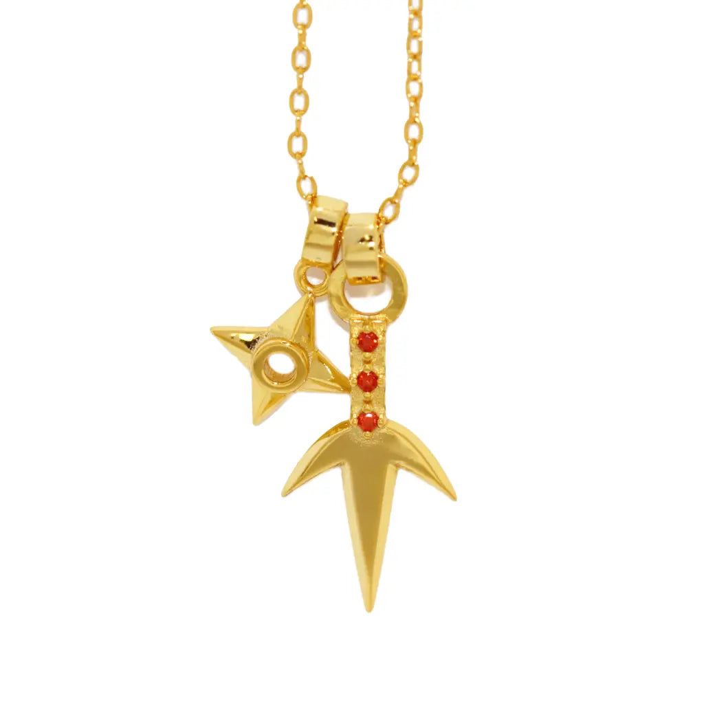 Shinobi Arsenal Pendant - Ninja Inspired Necklace for Men & Women - Perfect for Cosplay, Martial Arts & Anime Fans - Unique Japanese Samurai Jewelry Gift