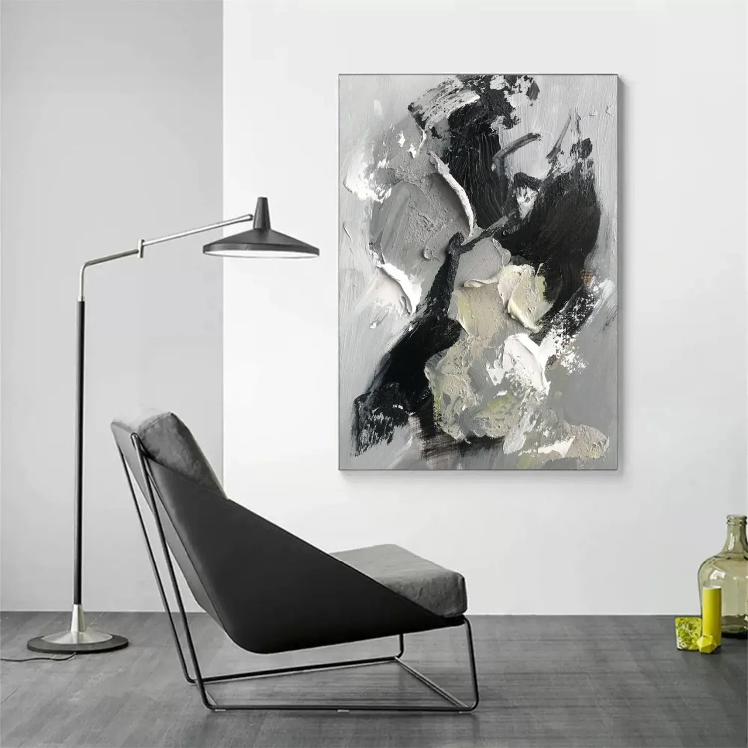 Abstract Painting #AB 154 - Modern Wall Art for Living Room, Bedroom & Office Decor | Handmade Canvas Artwork