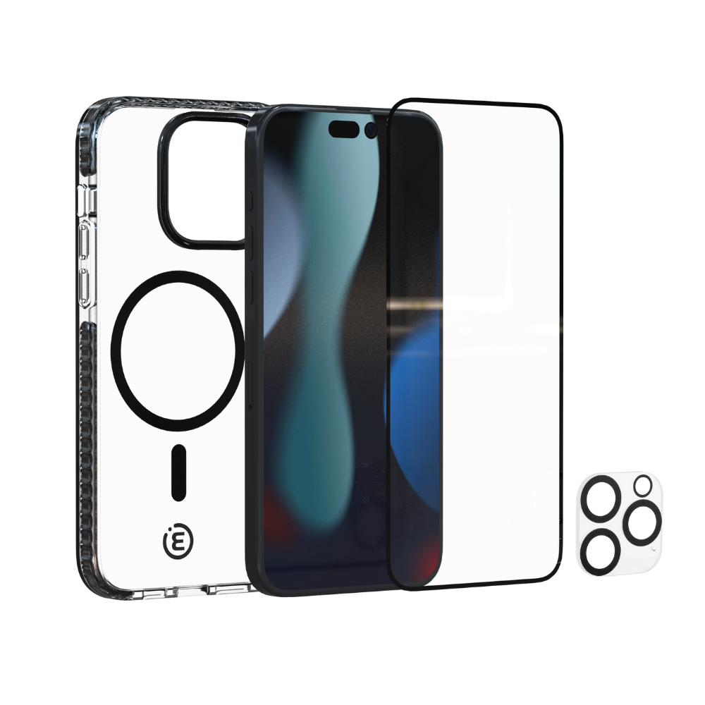 Impact Zero® Ultimate Bundle for Apple iPhone 15 Pro Max - Premium Shockproof Case with Screen Protector - Perfect for Outdoor Adventures, Travel & Daily Protection