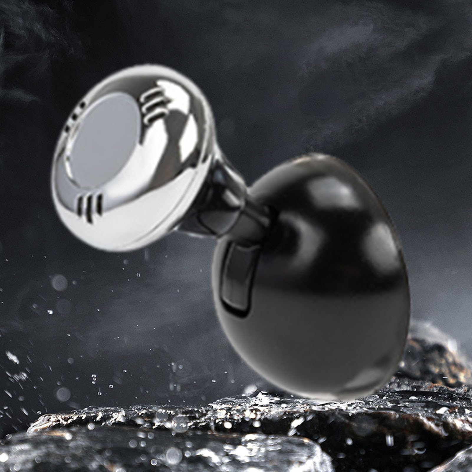 Metal Car Push Start Button - Engine Start Stop Lever for Automotive Decoration (Silver) - Easy One-Touch Ignition