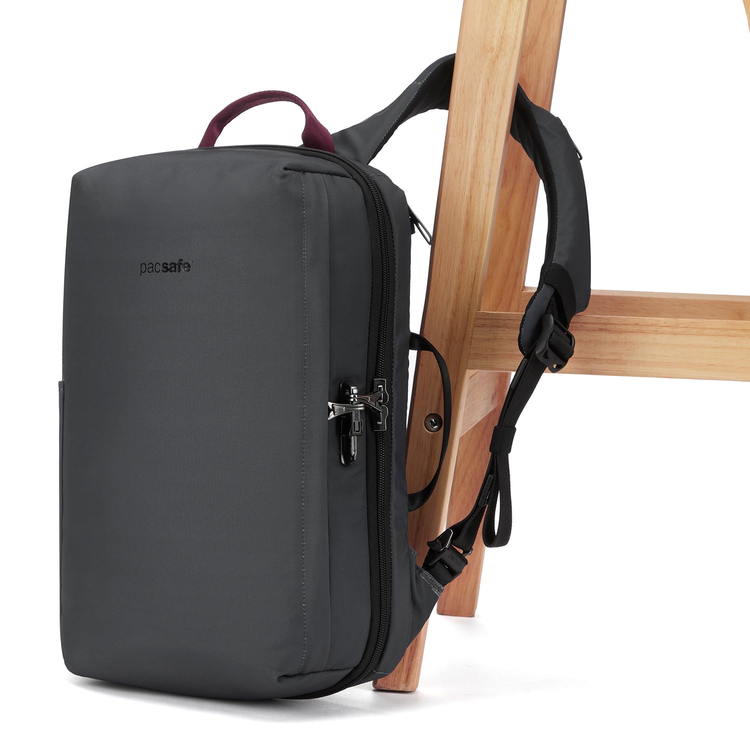 Pacsafe Metrosafe X Anti-Theft 13 Inch Commuter Backpack for Travel, Work & School | RFID Protection & Secure Laptop Compartment | Durable & Stylish Urban Backpack for Daily Commute