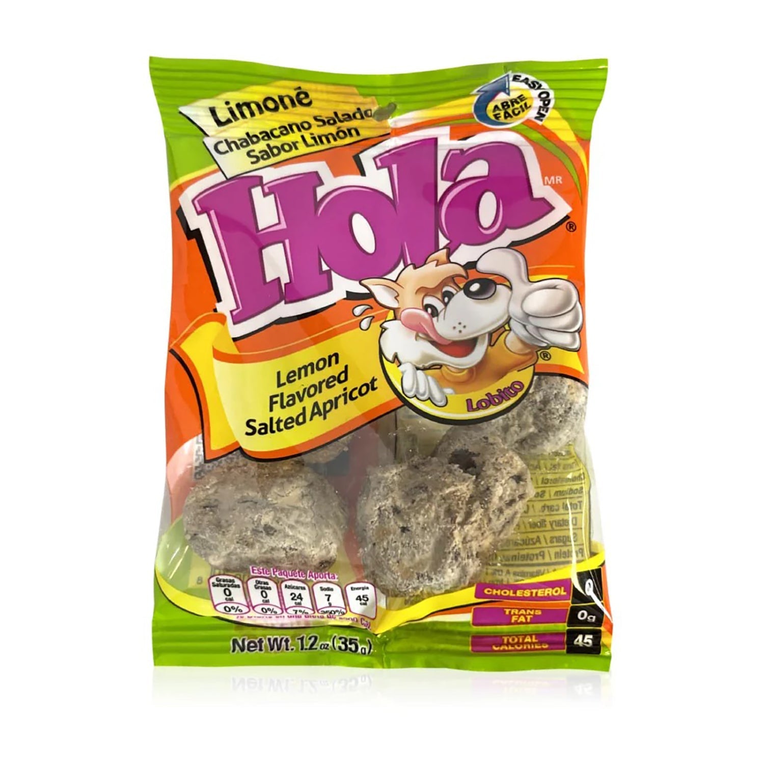 Hola Saladitos Limon (Lemon) - 12 Count Bag of Mexican Candy | Perfect for Parties, Snacking & Gifting