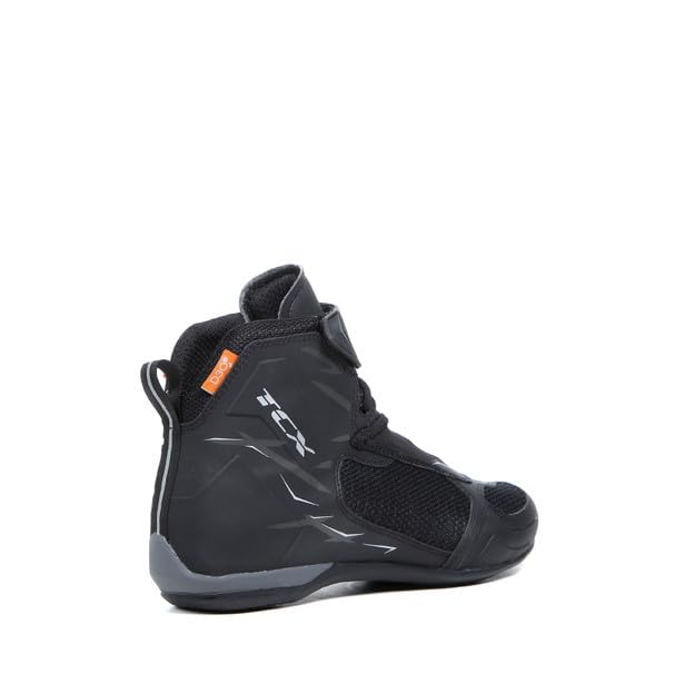 TCX Men's Motorcycle Boots - Black & Gray - Size 15.5 - Waterproof Riding Shoes for Cruiser & Touring Bikes - Perfect for Long Distance Motorcycle Trips & Daily Commuting