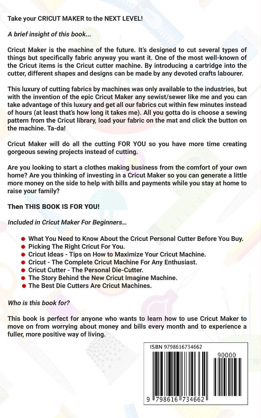 Cricut Maker Machine for Beginners - Ultimate Guide to Mastering Cricut Cutting & Crafting Projects | DIY Vinyl Cutting, Paper Crafts, Home Decor & Personalized Gifts