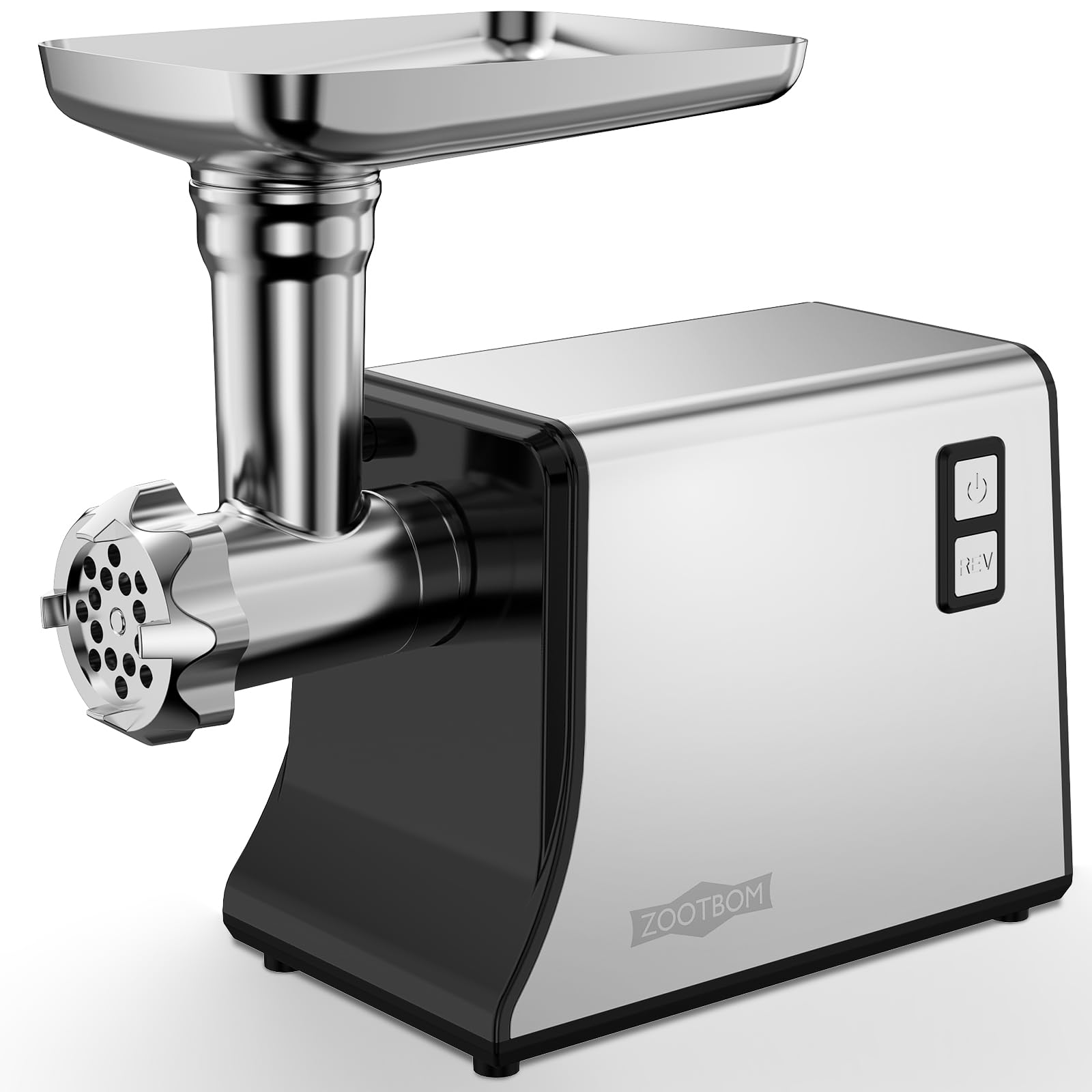 2500W Heavy Duty Electric Meat Grinder - Commercial & Home Kitchen Use with Stainless Steel Sausage Stuffer, 3 Grinding Plates, Kubbe Kit & Accessories - Perfect for Ground Beef, Sausage Making & Food Prep