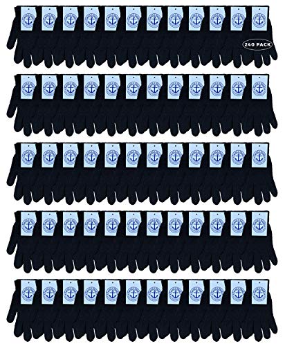 240 Pairs Black Gloves