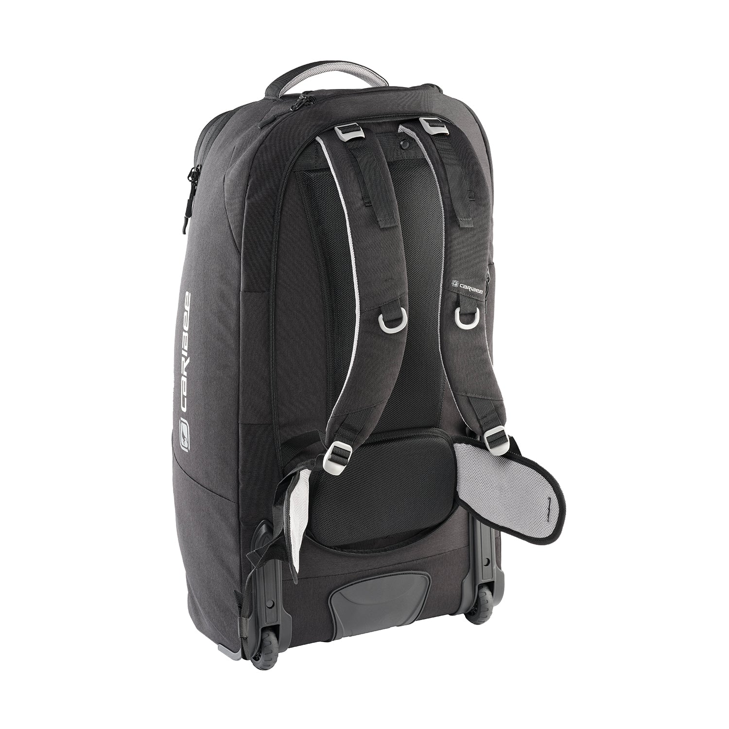 Caribee Adventure 70L Duffle Bag with Backpack Straps - Black - Perfect for Travel, Camping & Outdoor Adventures