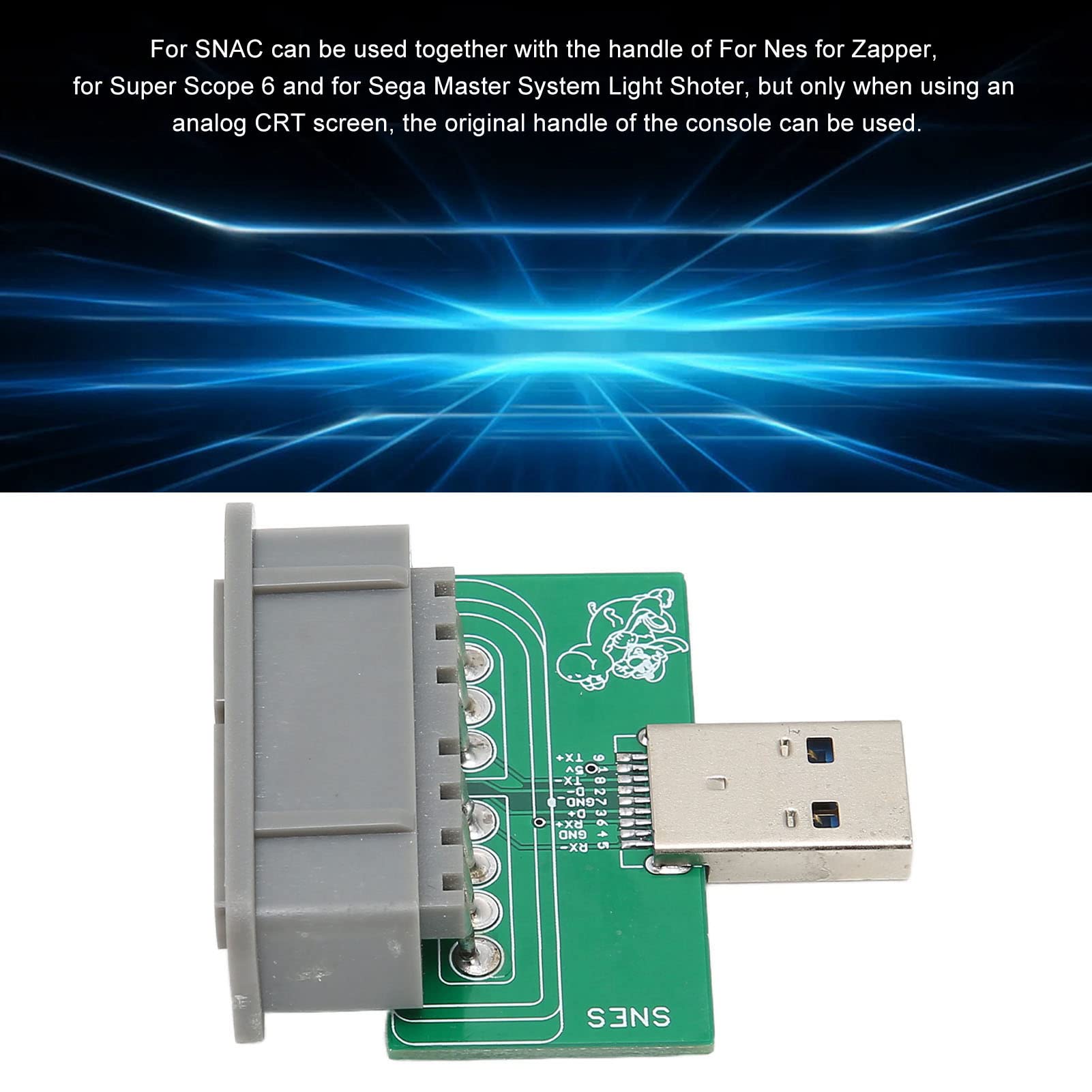 SNES USB 3.0 Controller Adapter for Mister IO Board - Retro Gaming Setup