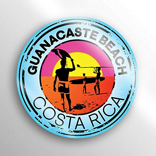 Gunacaste Beach Costa Rica Stainless Steel Keychain - Double Sided Travel Key Ring for Swimming, Boating, Kayaking, Water Skiing & Surfing - Car Key Finder & Key Holder for Outdoor Adventures