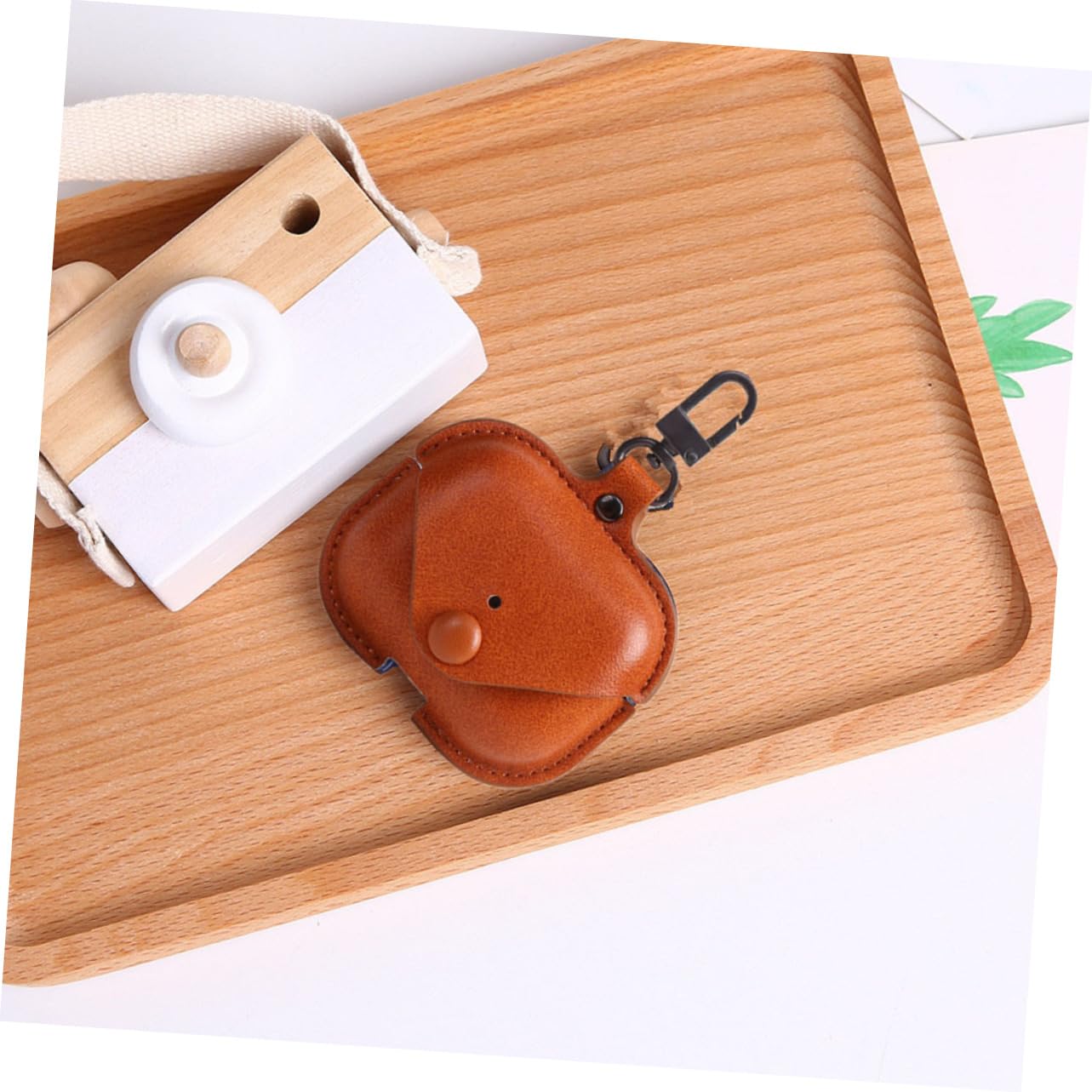 Premium Leather Earphone Case Cover for Wireless Earbuds - Key Holder & Protective Pouch for AirPods Pro/AirPods 3/AirPods 2 - Perfect for Travel, Gym & Daily Commute
