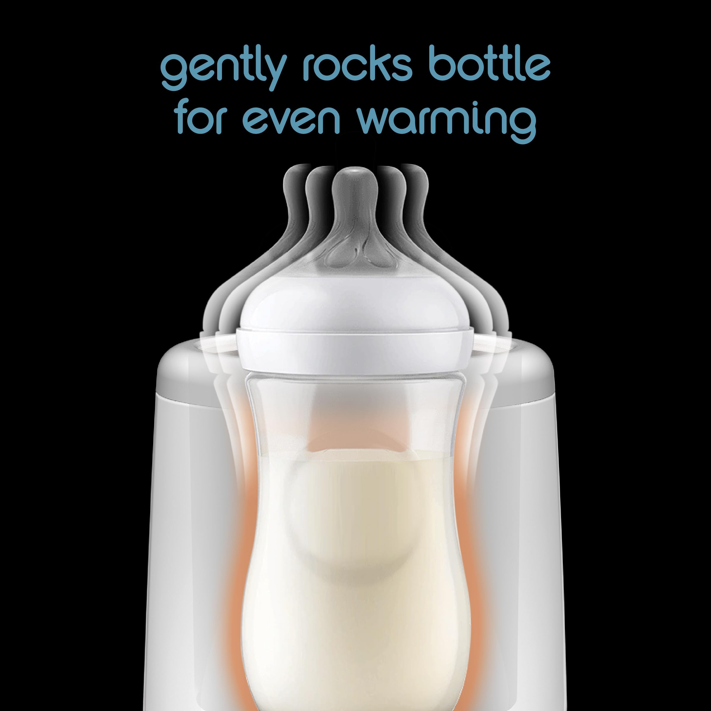Baby Brezza AirSwirl Waterless Bottle Warmer for Breastmilk & Formula - Fast, Safe Warming Preserves Nutrients - Perfect for Night Feedings & Travel