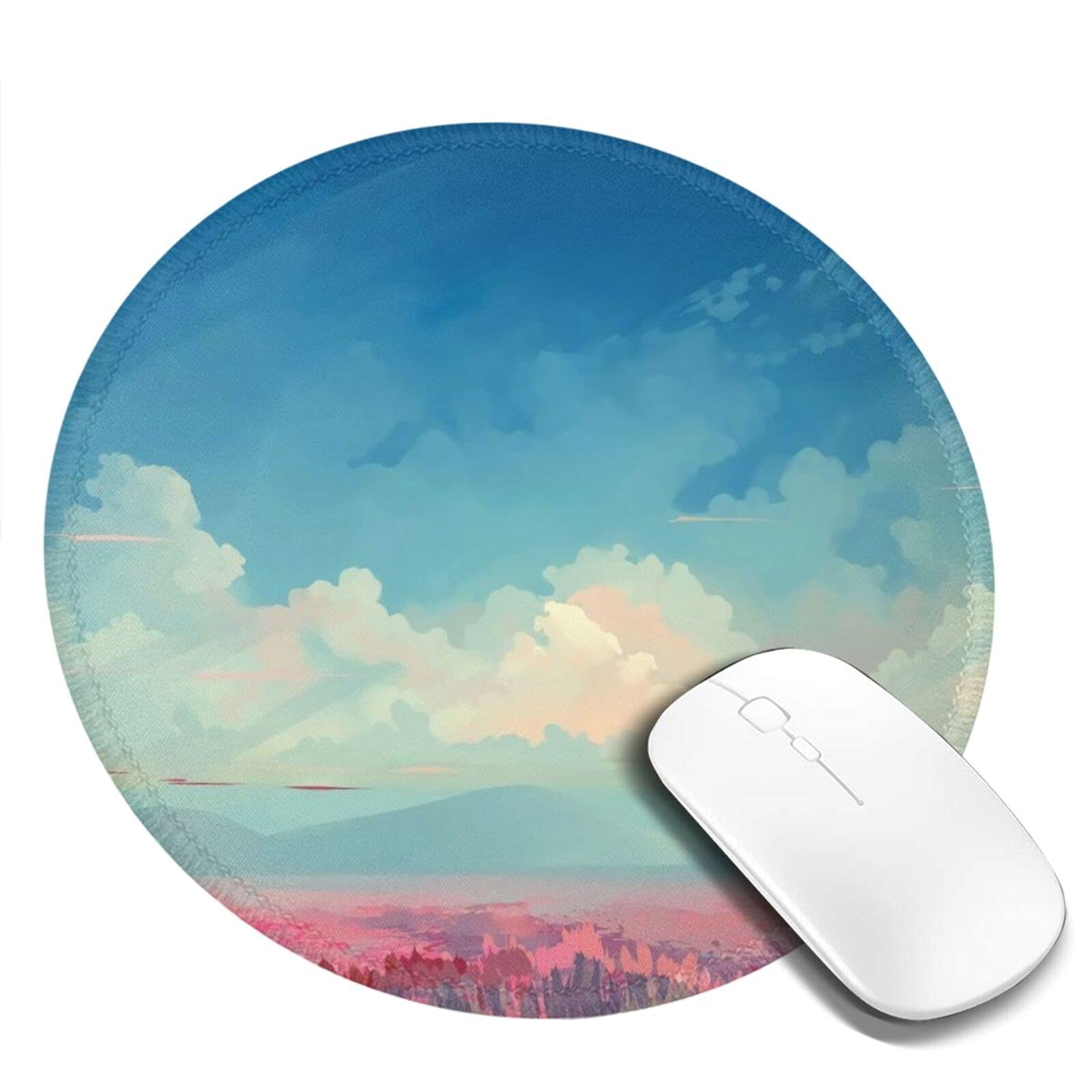 Personalized Custom Mouse Pad with Photo, Text, or Logo - 7.9 Inch (20cm) Round Non-Slip Rubber Gaming Desk Mat - Perfect for Office, Gaming Setup & Home Workspace
