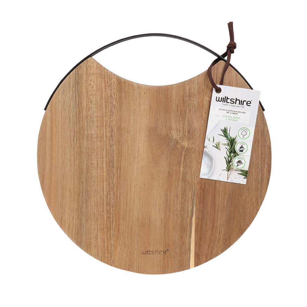 Handcrafted Round Wooden Serving Board - Perfect for Charcuterie, Cheese, and Appetizers | Elegant Kitchen & Dining Decor for Entertaining