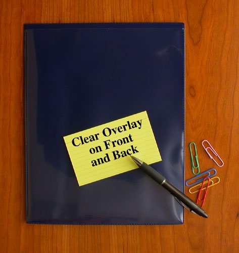 StoreSMART® Navy Blue Plastic Archival Folders 25-Pack - Letter Size Twin Pocket Document Organizers - Acid-Free & Durable for Office, School & Home Filing - Made in USA (R900NB25)