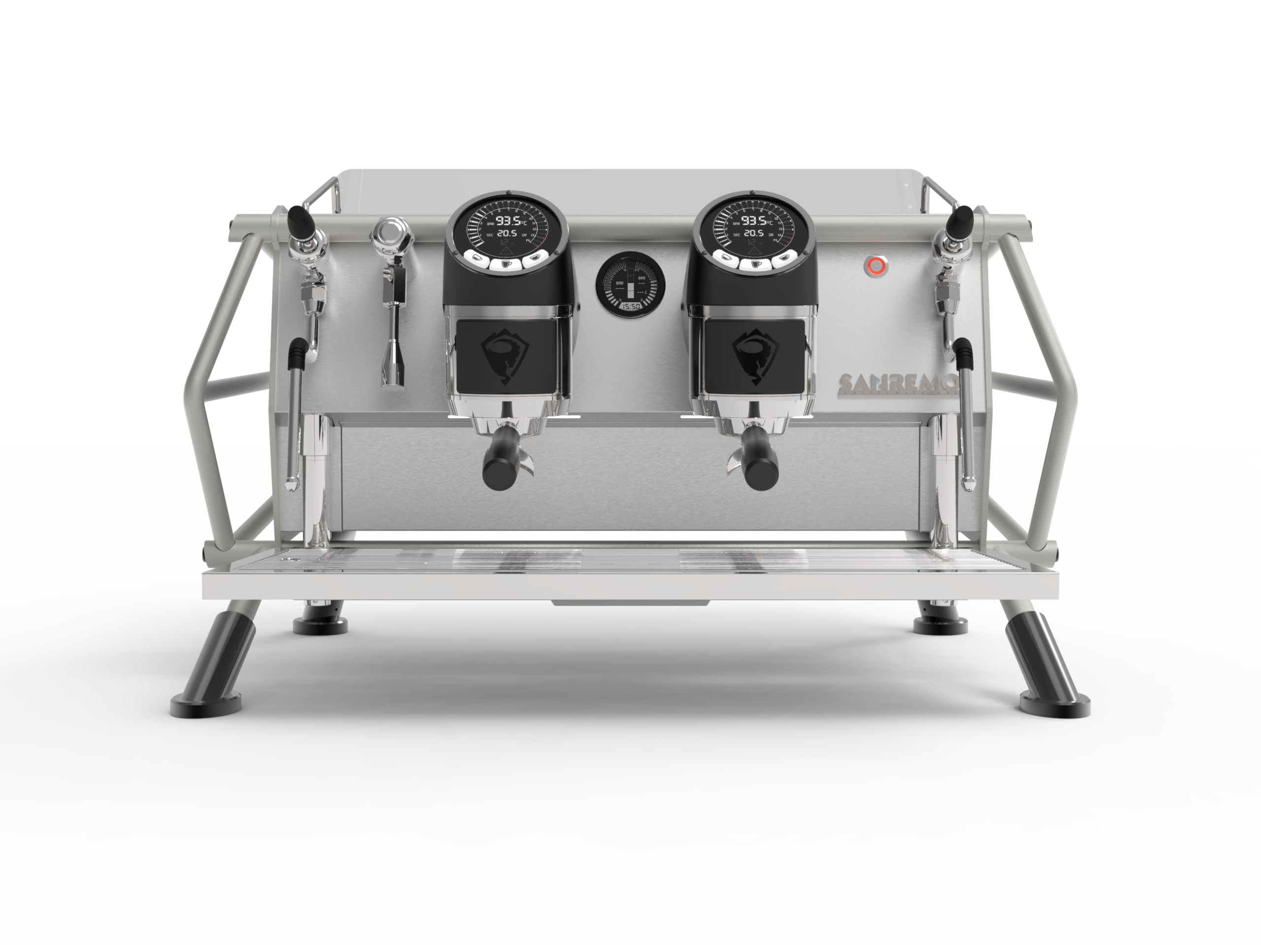 Sanremo Café Racer Naked Espresso Machine 2 Groups - Professional Commercial Coffee Maker for Cafes & Restaurants - Perfect for Specialty Coffee Shops & Baristas