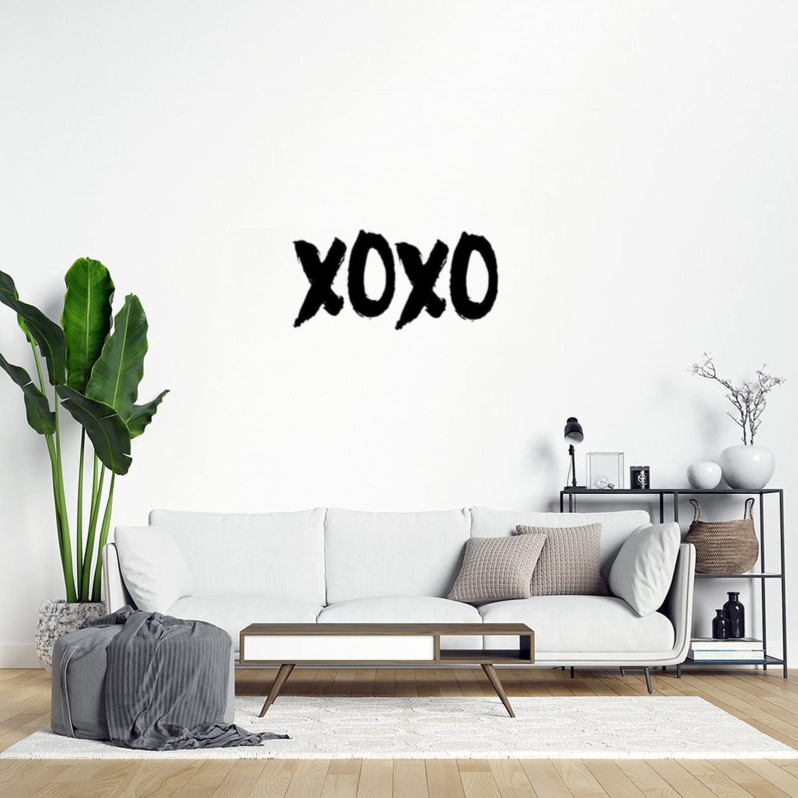 XOXO Wall Decal - Removable Vinyl Sticker for Home Decor, Bedroom & Kitchen - Perfect for Anniversary, Holiday & Housewarming Gifts - 28 Inch - Great for DIY Home Improvement & Interior Design Projects