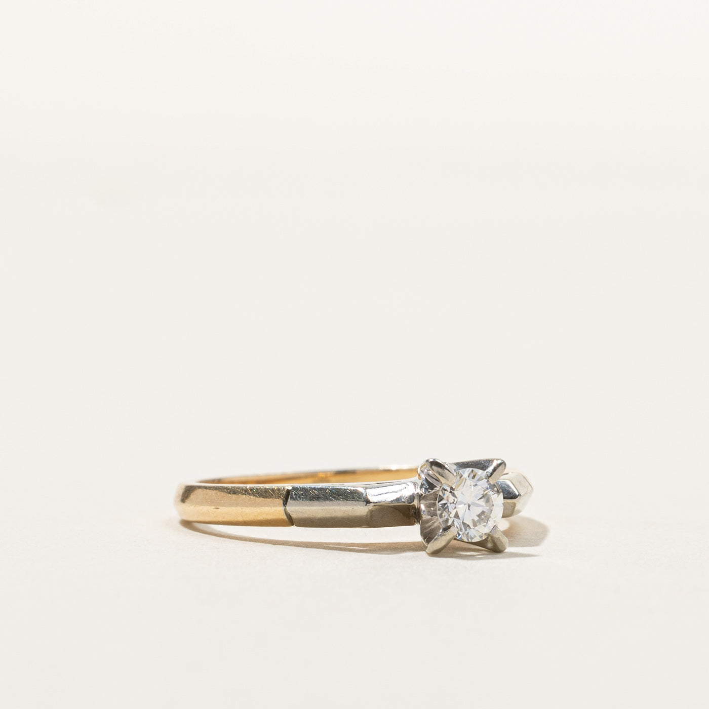 0.20ct High Set Diamond Ring - Size 6 | Elegant Solitaire Engagement Ring for Women | Perfect for Proposals, Anniversaries & Special Occasions