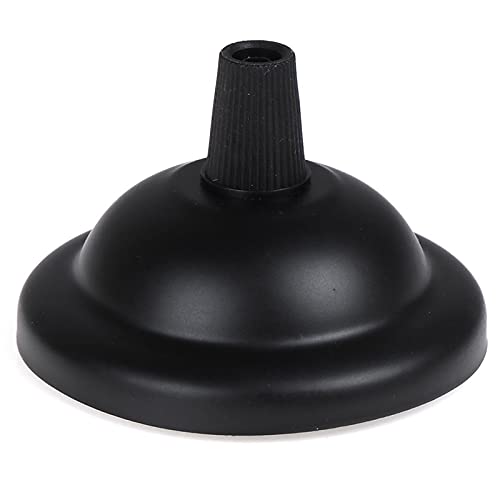 Vintage Retro Ceiling Lamp Holder - Antique Electroplated Iron Pendant Light Fixture Base for Home Decor (Black) | Perfect for Living Room, Bedroom & Dining Room Lighting
